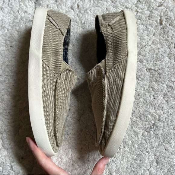 Gotcha: Mens Khaki/Tan Hipster Slip On Canvas Round Toed Sneaker Shoes Size 8 - Picture 3 of 9